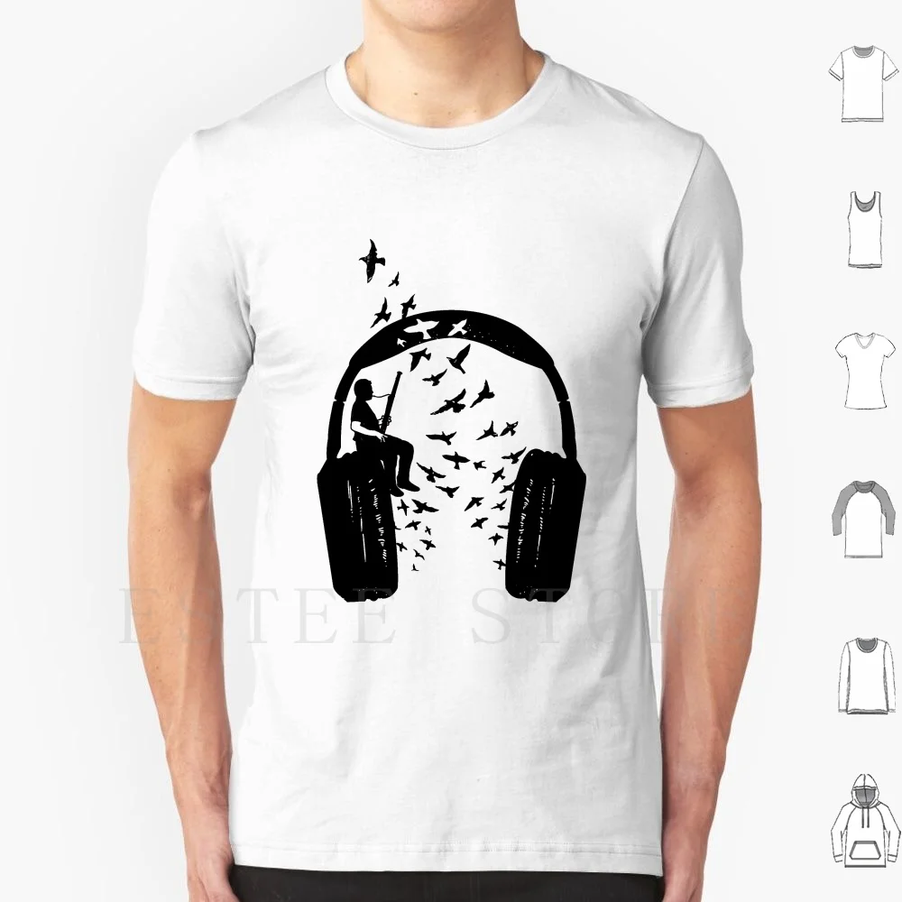 Headphone-Bassoon T Shirt Cotton Men DIY Print Headphone Bassoon Bassoon Musician Popular Music Arts And Entertainment Harmony