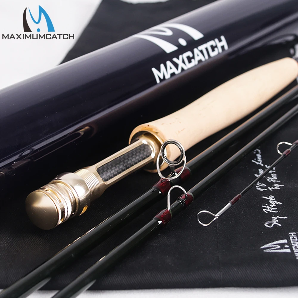 Maximumcatch Skyhigh Fly Rod IM12 Toray Carbon Super Light Fast Action Fly Fishing Rod z rurką węglową 2-8WT 6-10FT 3-4Sec