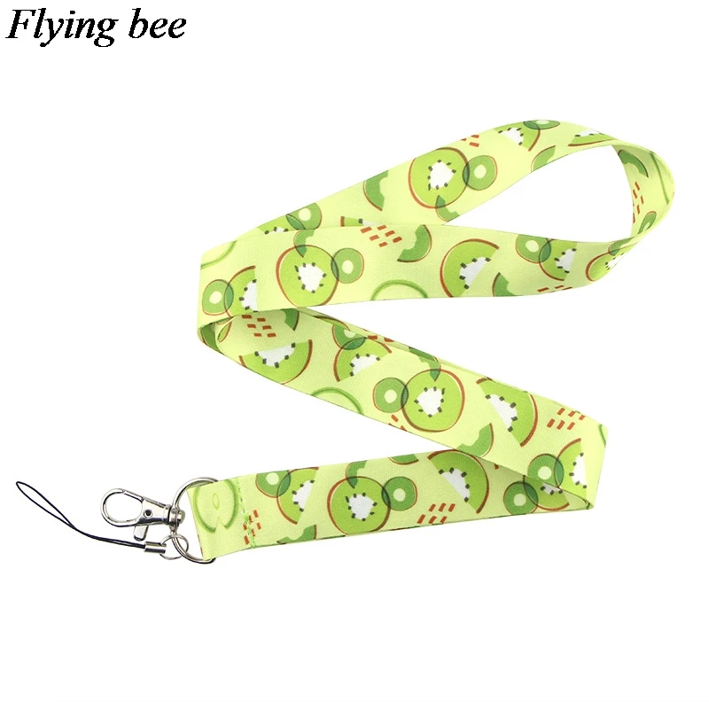 Flyingbee киви Фрукты брелок мультфильм фрукты телефон ремешок женский модный ремешок на шею для ID карты ключи телефона X0649