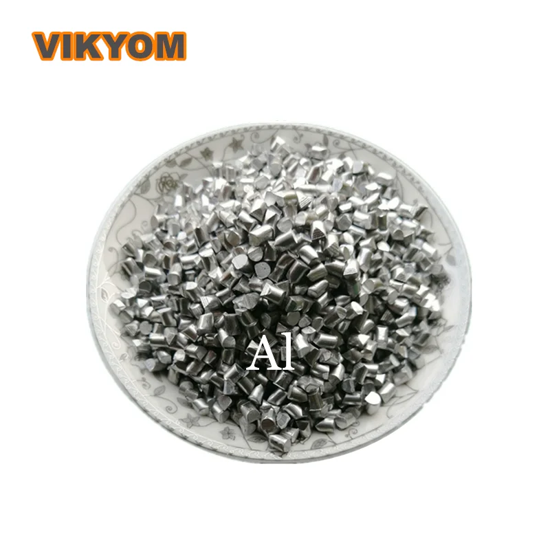 Al≥99.99% High Purity Aluminum Particle 1*1mm 2*2mm 3*3mm 5*5mm Coated Ductile Aluminum Particles For Scientific Research