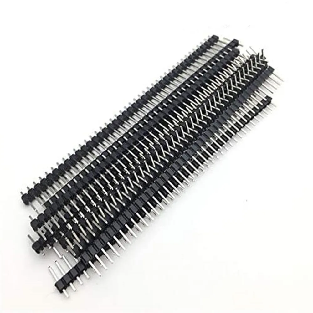 20 Pcs 10 Pairs 40 Pin 1x40 Single Row Male And Female 2.54 Breakable Pin Header PCB JST Connector Strip For Arduino DIY Kit