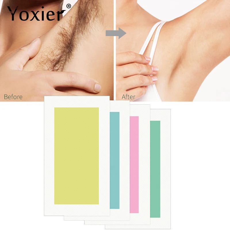 Hair Removal Wax Paper Natural Ingredients Body Professional Hair Remover Glue Double Sided Beauty Tool Unisex 20pcs=10sheets