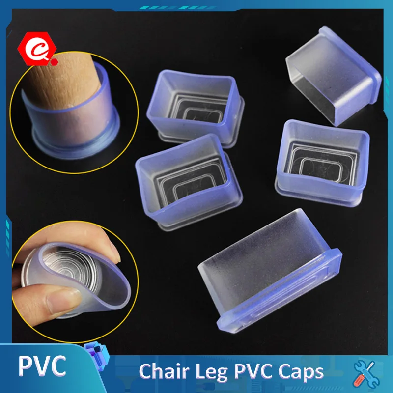 2/4/8pcs Chair Leg Caps Rubber Feet Protector Pads Furniture Table Covers Socks Hole Plugs Dust Cover Furniture Leveling Feet