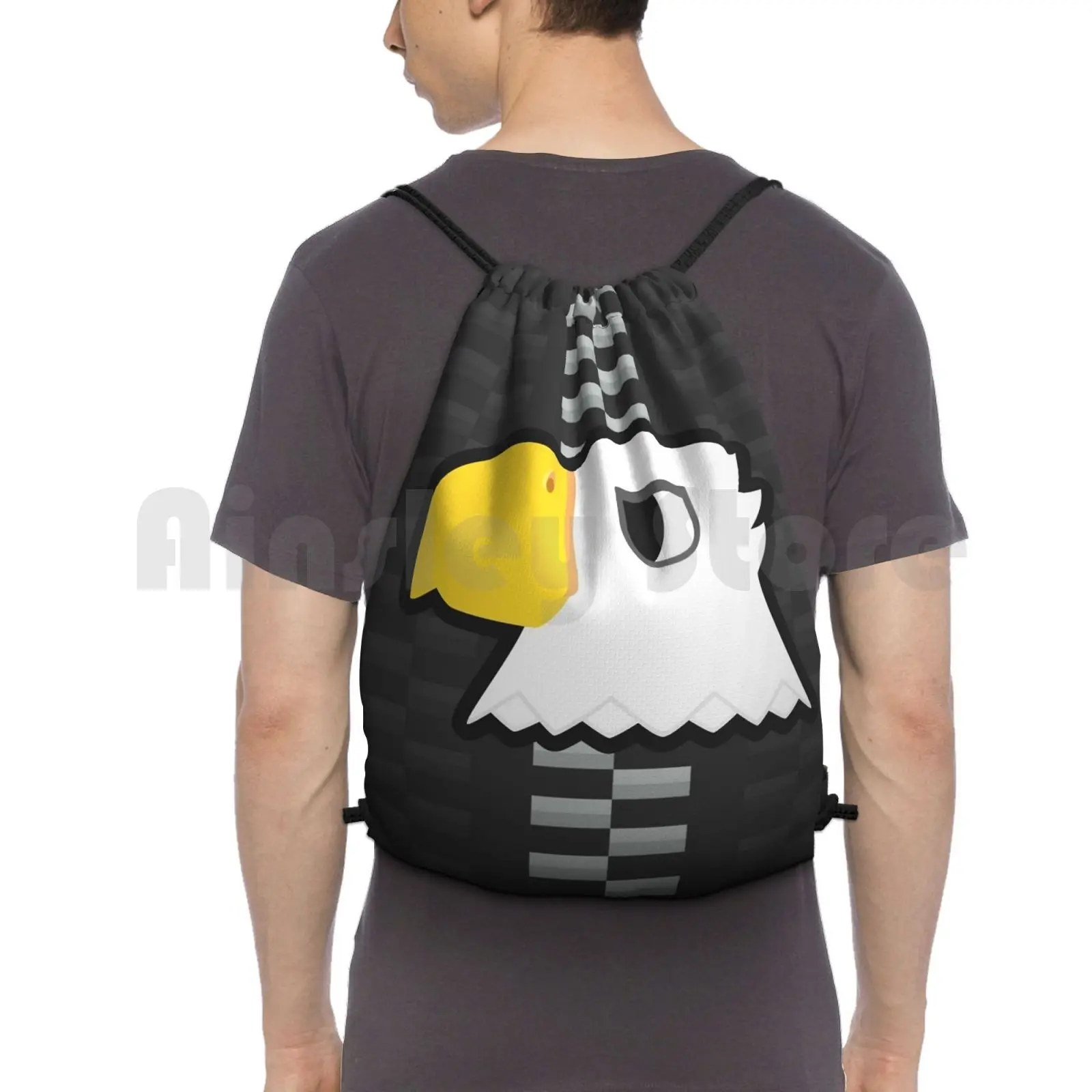 

Apollo Animal Backpack Drawstring Bags Gym Bag Waterproof Apollo Eagle Animal New Leaf Acnl Happy Home Designer Animal