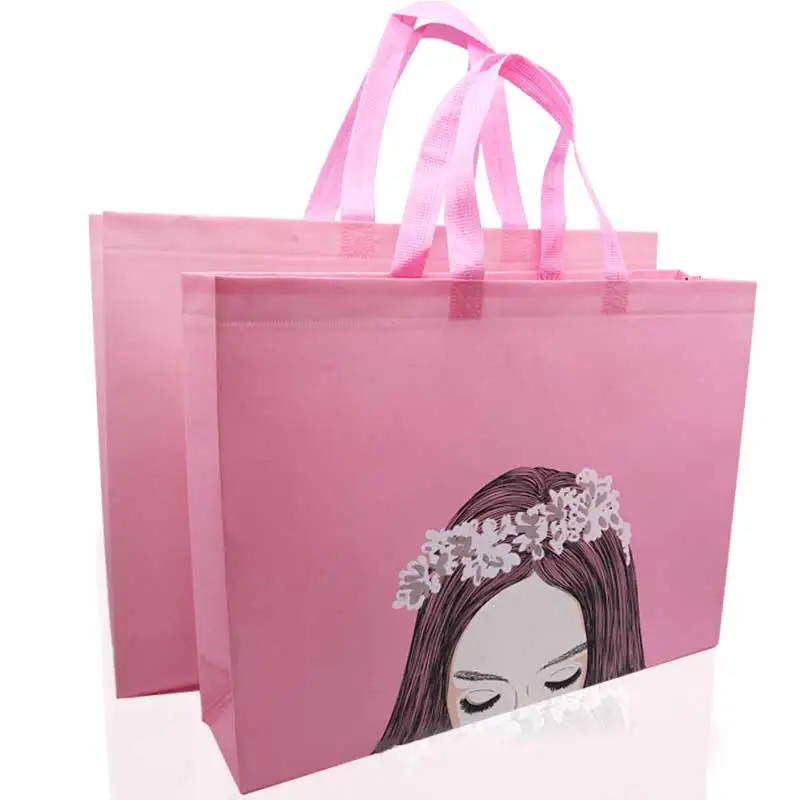 Donne riutilizzabili shopping bag Grande Capacità Non tessuto portatile sacchetto di tote shopper borsa Da Viaggio Borse Contenitore Femmina