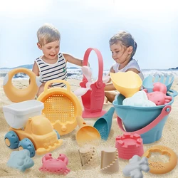 Baby Beach Toys Kids Summer  Beach Digging Sand Tool Toys Children Sandbox Set Kit Toys For Beach  Bathroom Water Game Play Cart