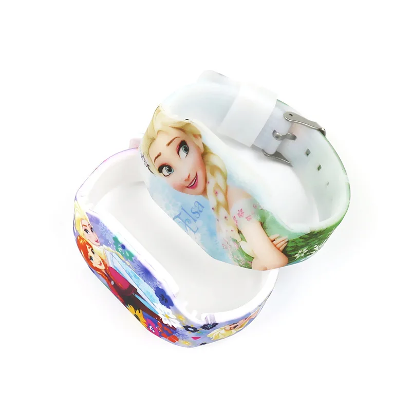 Hoạt Hình Disney Kỹ Thuật Số Đồng Hồ Đeo Tay Hoạt Hình Frozen Đồng Hồ LED Màn Hình Bé Gái Đồng Hồ Trẻ Em Hoàn Chỉnh Lịch Nhựa Kỹ Thuật Số