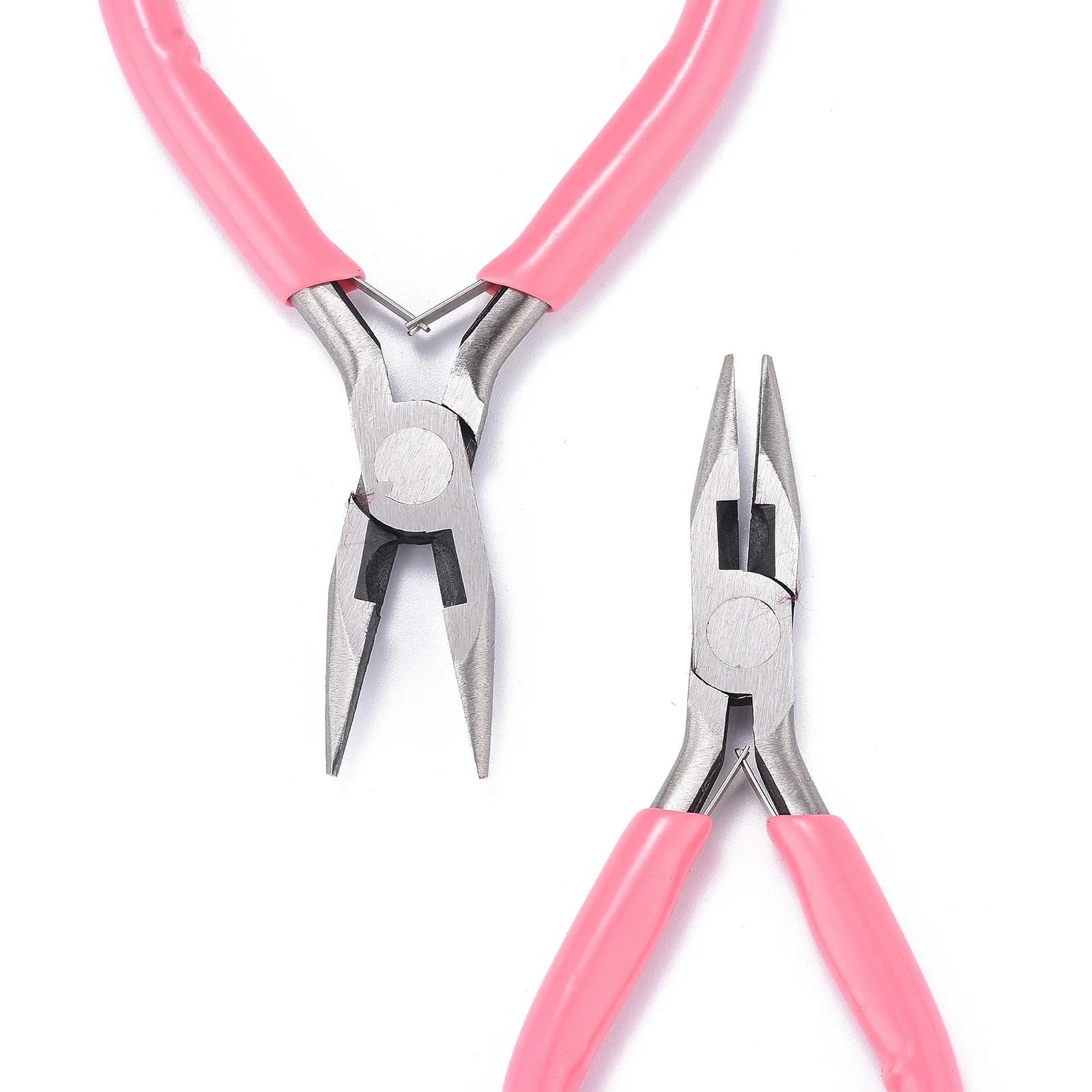 Carbon Steel Jewelry Pliers Needle Nose Pliers Polishing Jewelry Making Tools 11.5x9x0.9cm