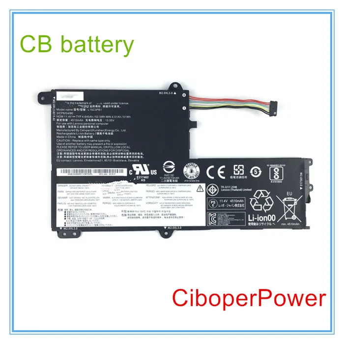 Originele Kwaliteit 11.4V 52.5Wh L15C3PB1 Laptop Batterij Voor 4 1470 1480 1580 510 Sereis L15C3PB