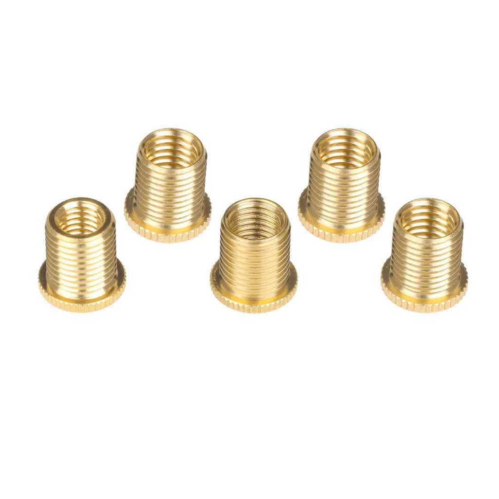 Pack Of 5 Alloy Gear Shift Knob Thread Adapters Nuts Inserts Set M10 X 1.5