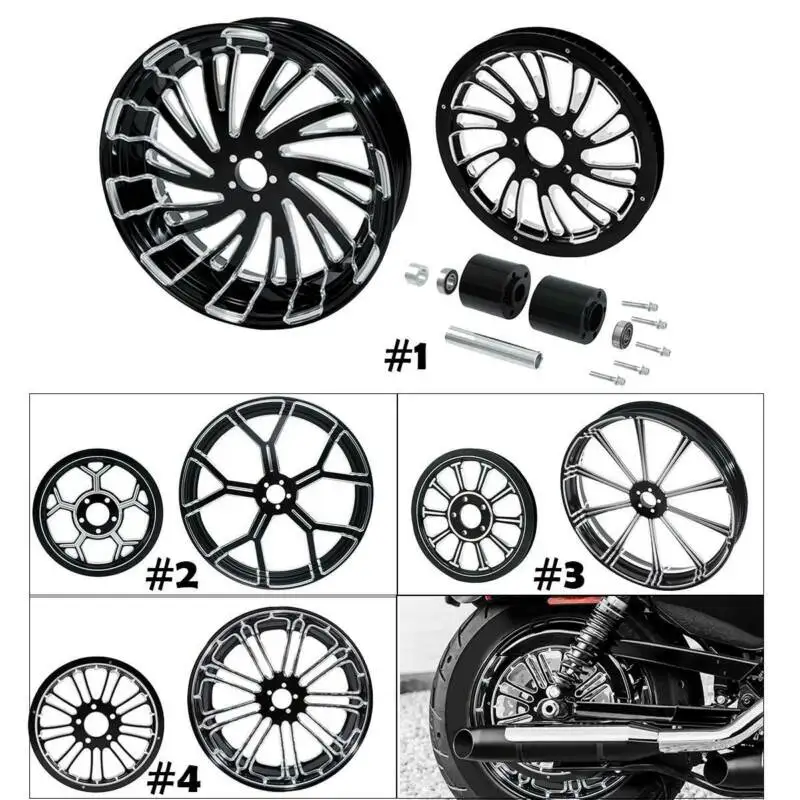 

Задний колесный обод для мотоцикла 18x5,5 дюйма, ступичный ремень, шкив, звездочка, подходит для Harley Touring FLHR FLHX 08-21