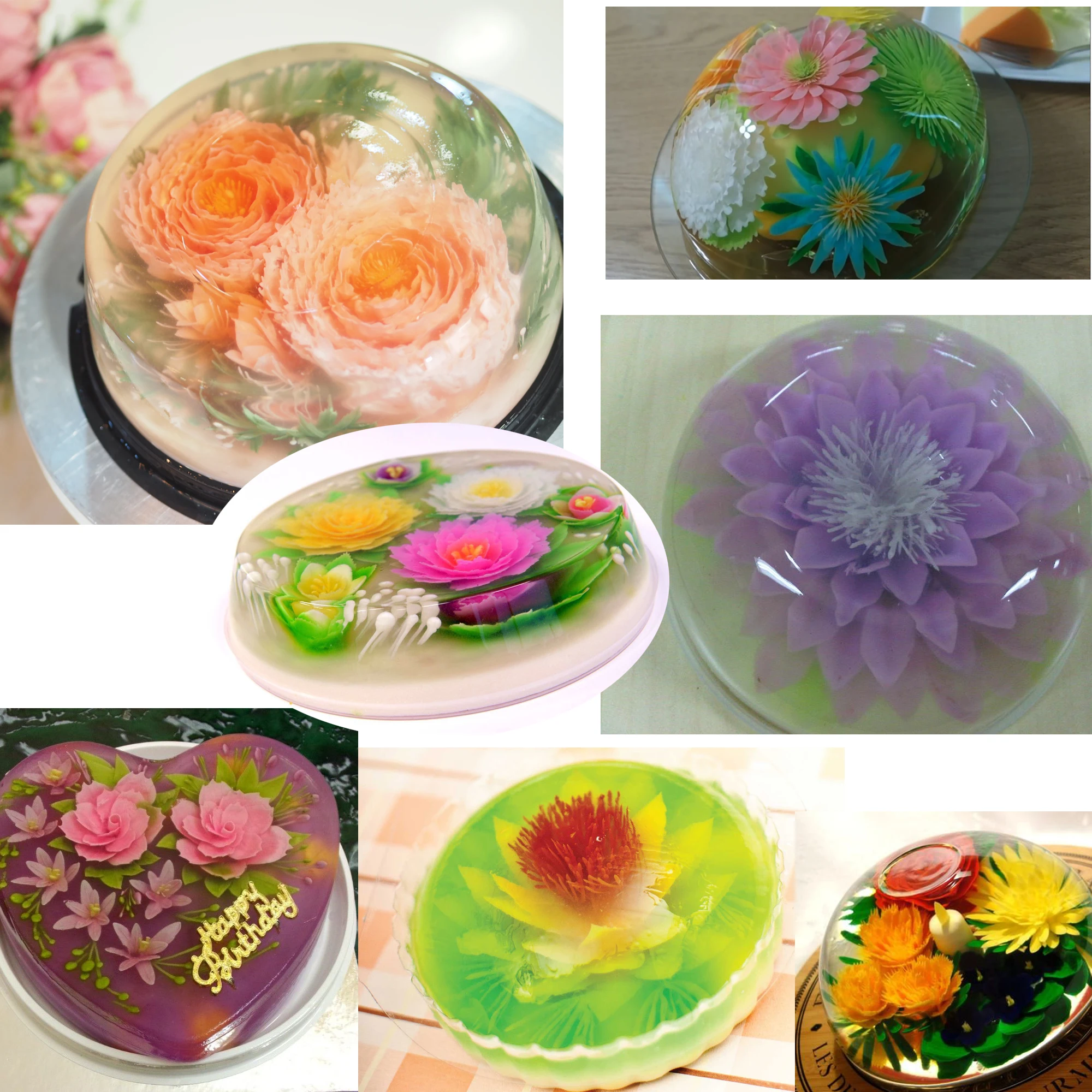 DIY 3D Gelatin Jelly Baking Tools for Cake Decorating Pudding Nozzle set Syringe jelly Mold Bakeware Cake Mold