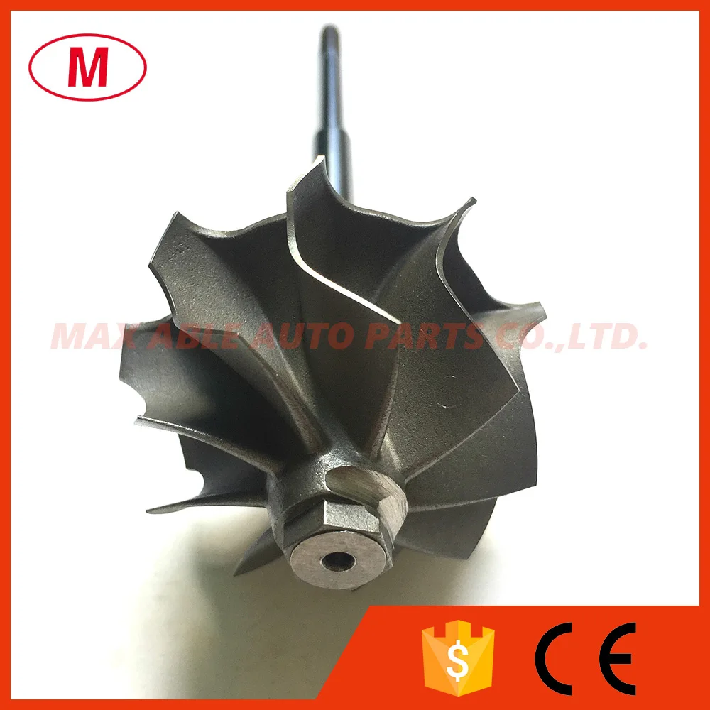 K04 42.00/50.00mm 9 blades Turbo turbine shaft &wheel/turbine wheel/Turbine shaft/for turbocharger cartridge/CHRA/Core