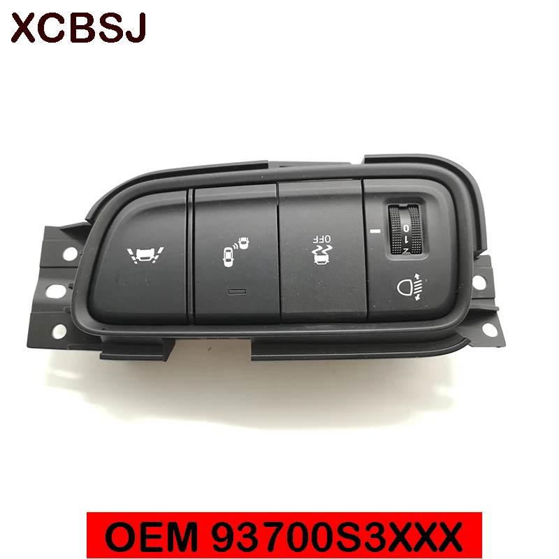 FOR Hyundai Santa Fe TM 2019 Instrument lamp anti slip side line auxiliary lane deviation switch 0EM 93700S3130 93700S3110