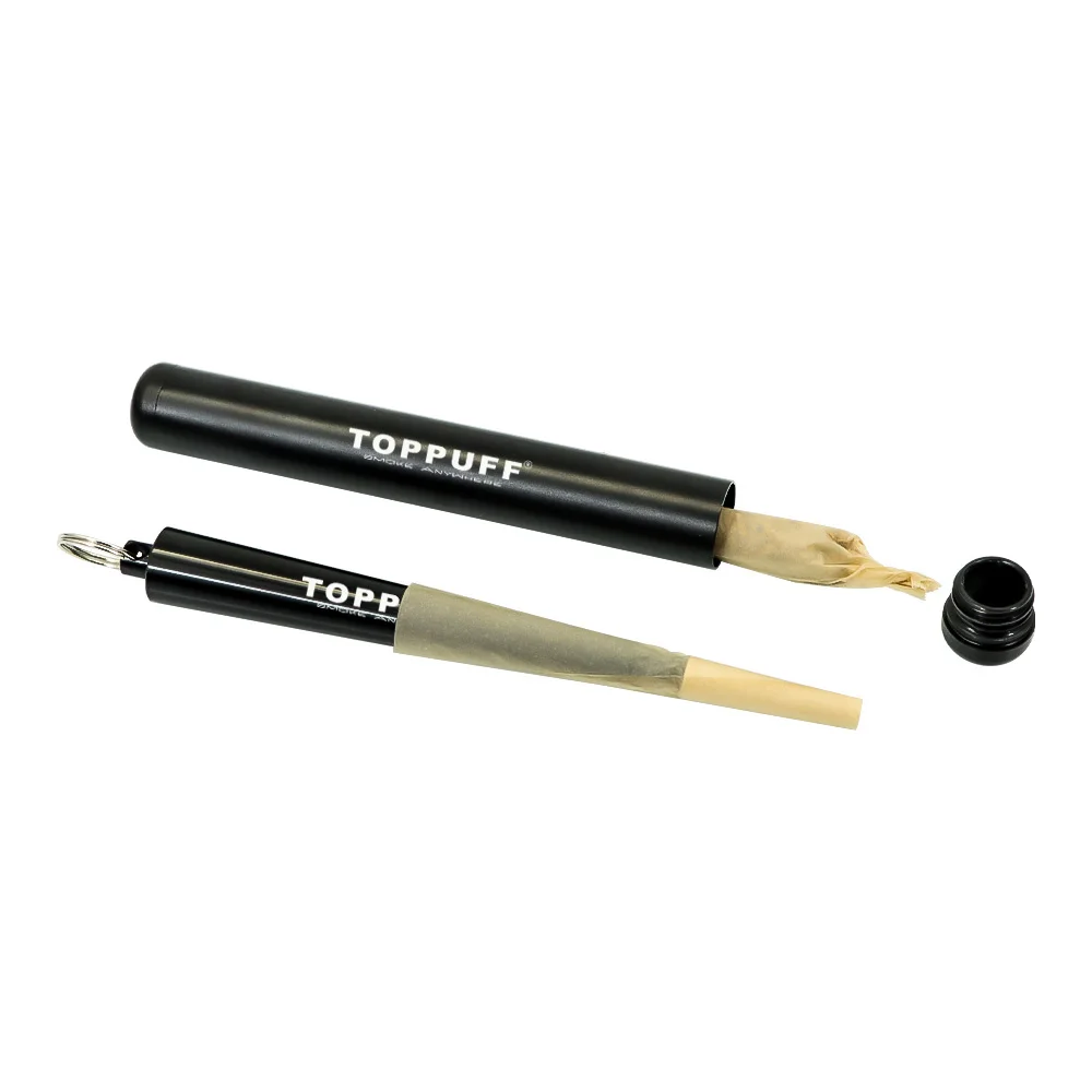 TOPPUFF Aluminum Tube Container Fashion Mature Roller Cigarette Herb Rolling Manual Stash Jar New Gadgets gadget