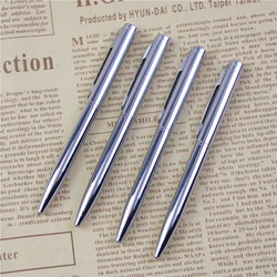 1Pc Mini Metalen Balpen Roterende Pocket-Size Pen Draagbare Balpen Kleine Oliepen Prachtige Korte