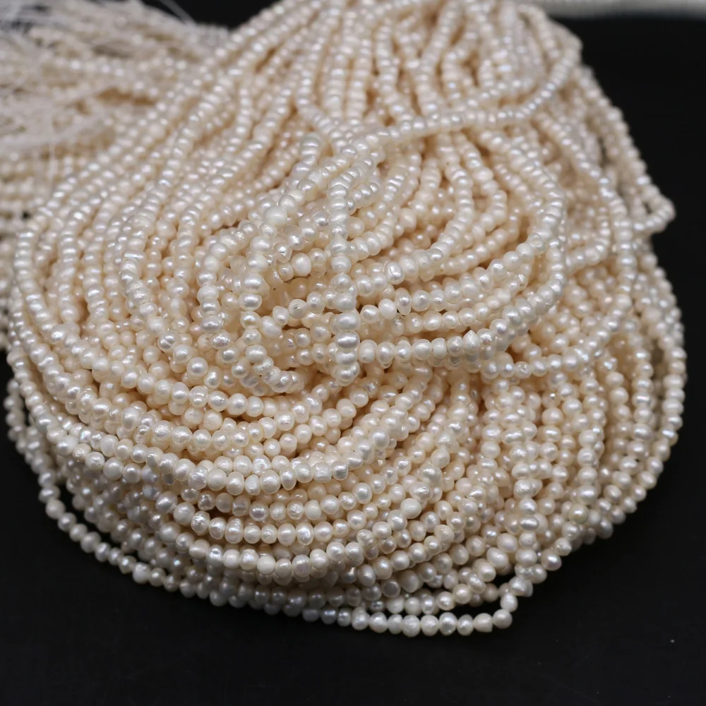 High Quality Natural Freshwater Pearl Potato Shape Beads For Jewelry Making Bracelet Necklace Accessories for Women Size 2-6mm