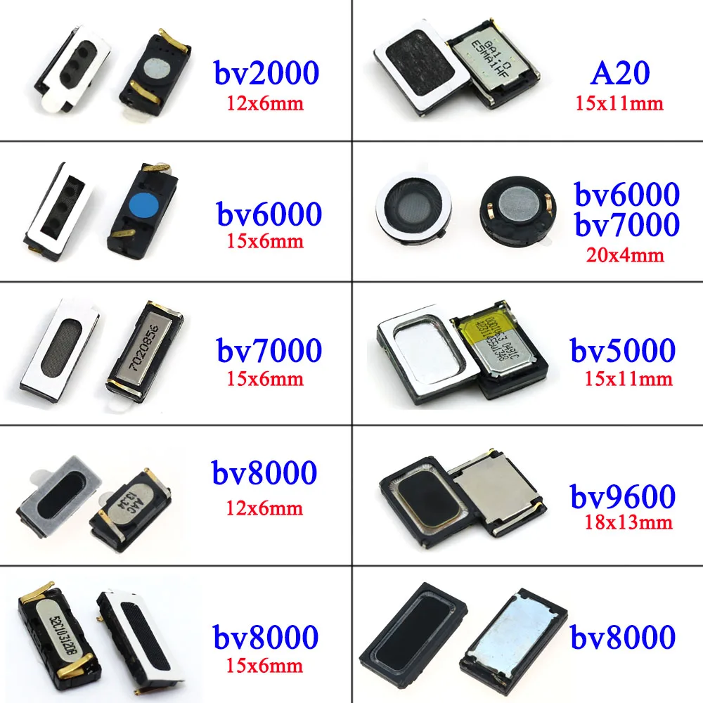 2piece  Earpiece Receiver Loud Speaker For blackview BV5500 BV9600 Pro BV6800 BV9500 A20 BV5800 P10000 BV9000 BV8000