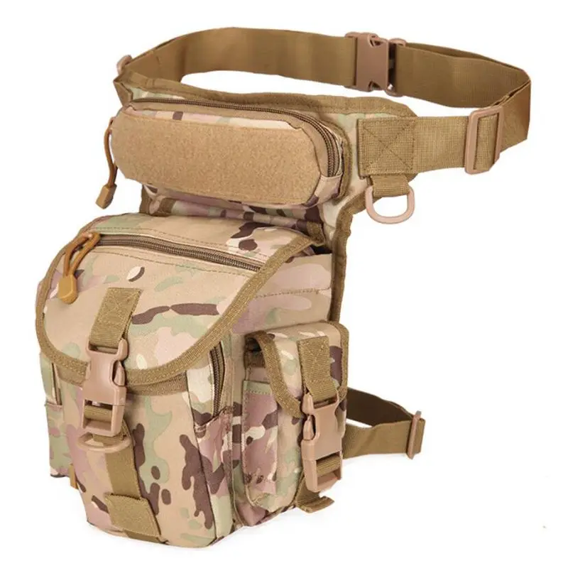 Tactical Waterproof Oxford Cloth Camouflage One Shoulder Messenger Photo Sport Leg Bag