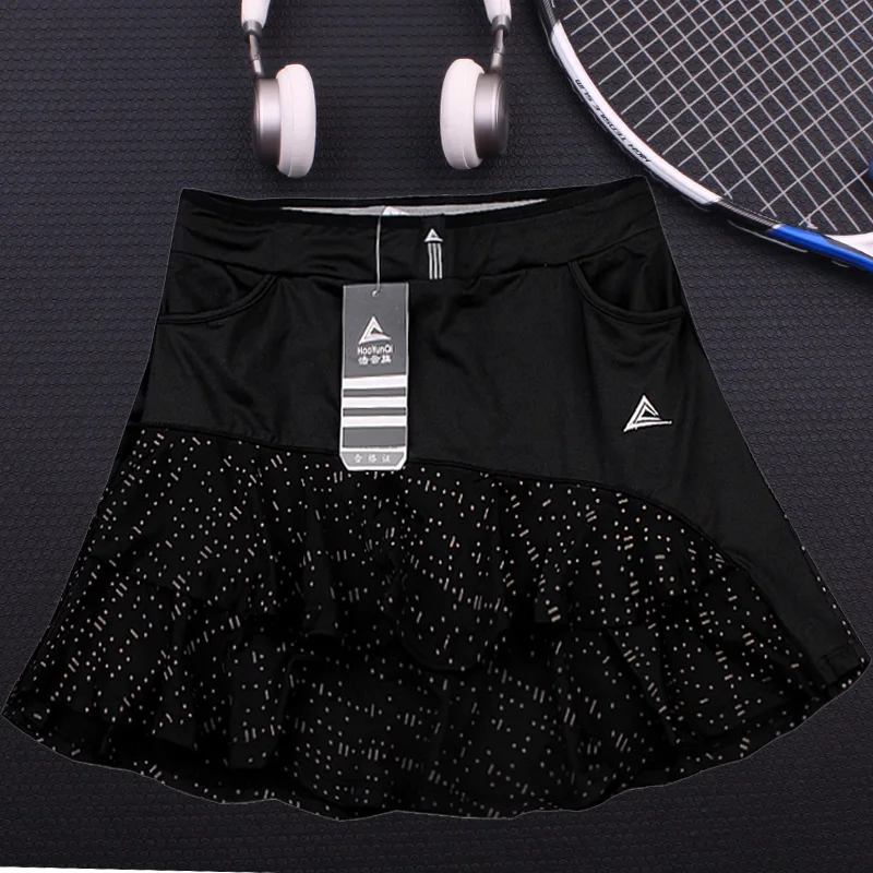 2020 NEW Lotus leaf Tennis skirts Women\'s Sport Short Yoga High Elastic Waist Stretch Skirt Shorts Female Tennis Skort