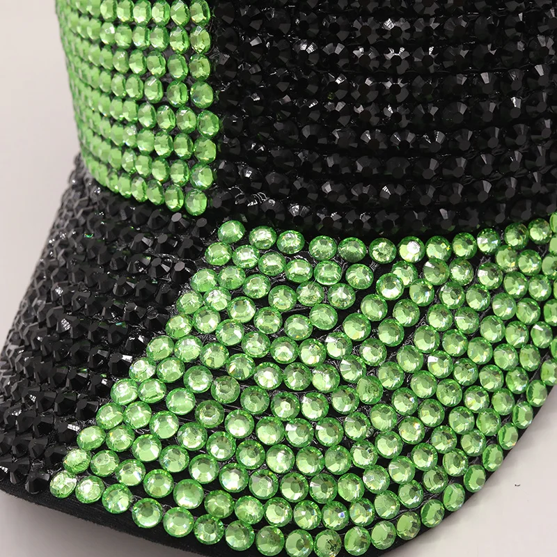 New Rhinestones luxury pearl Sequins Baseball Cap For Women Summer Cotton Hat Girls Snapback Hip hop hat Gorras Casquette Bones image 4