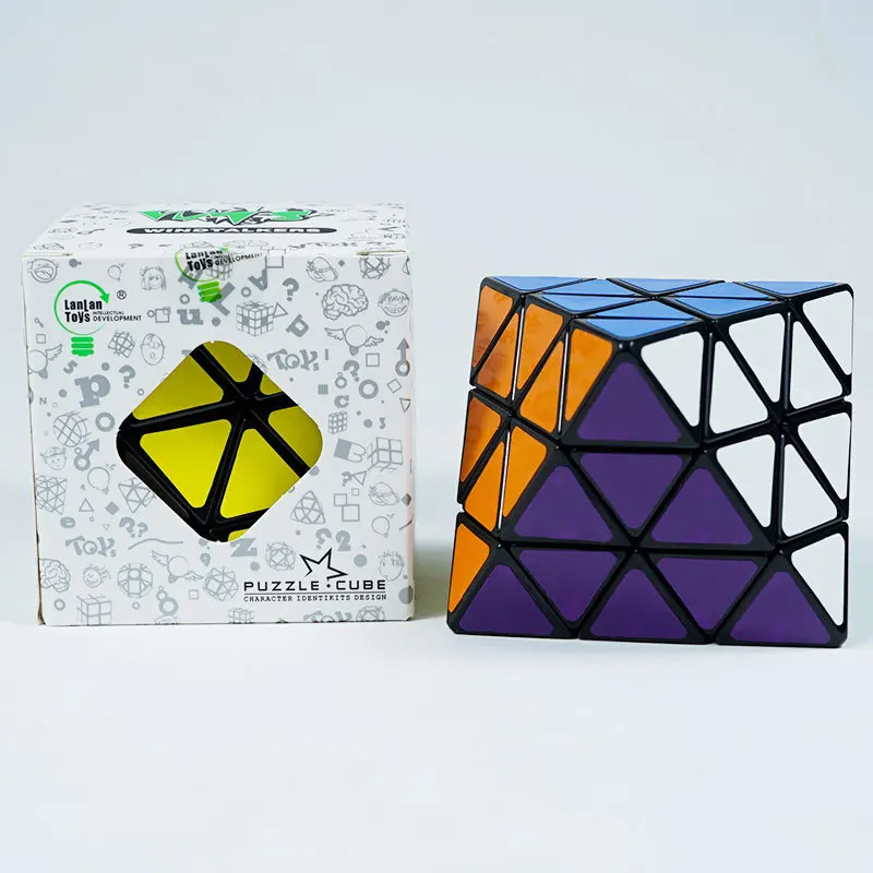 Forma estranha cubos mágicos octaedro irregular cubo professional 3x3 crazy cubo brinquedos educativos para crianças jogos e quebra-cabeças