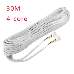 30M AVVR 4*0.3 4 Wire Cable for Video Intercom Color Video Door Phone Doorbell Wired Intercom   Cable