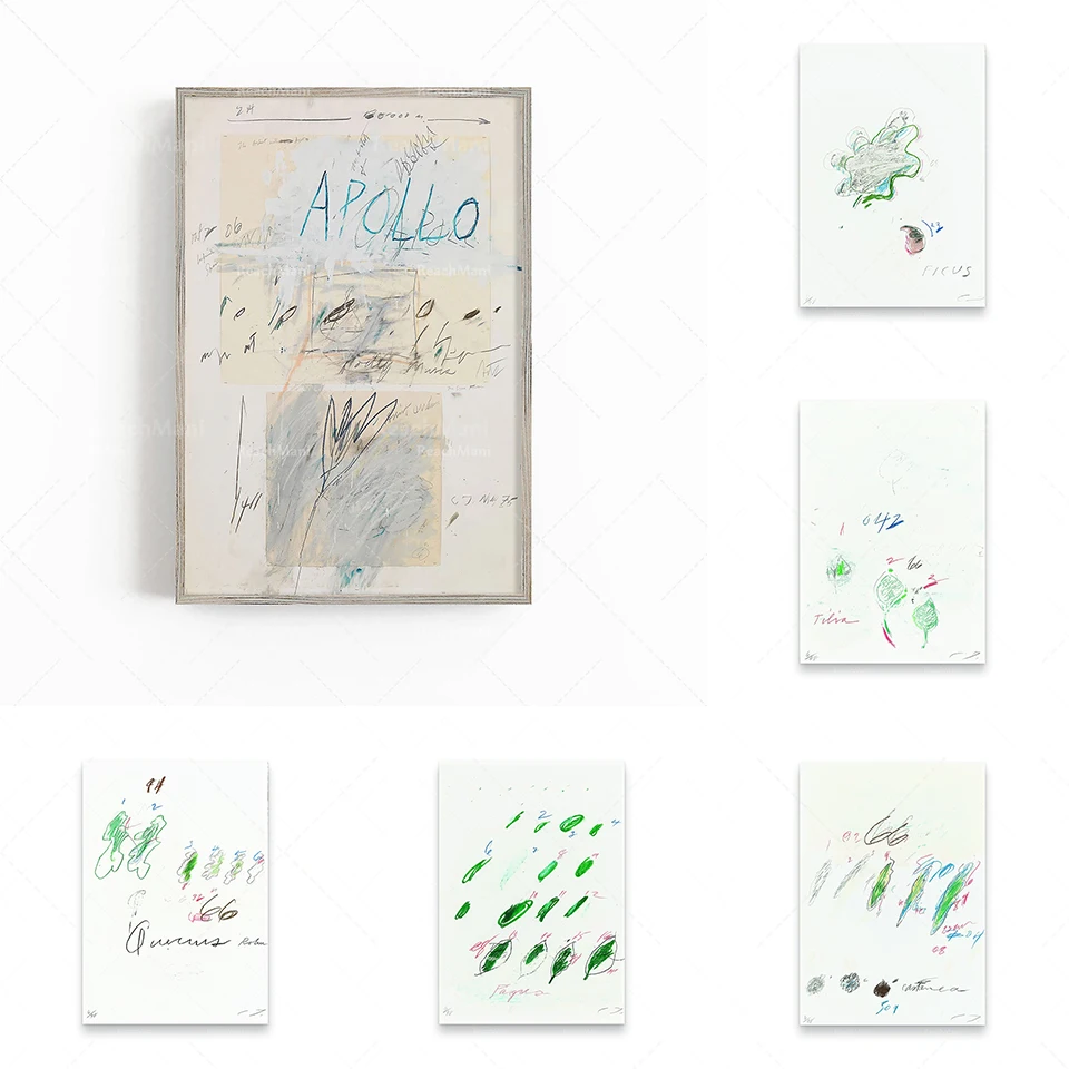 Абстрактная печать Cy Twombly, ретро-постер, Постер Cy Twombly