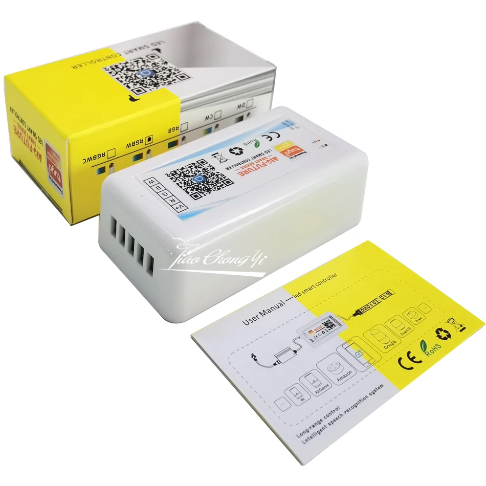 2.4G RF Touch Remote Tuya WiFi LED Controller Voice App  Alexa Google-compatible For 5-24V LED 5050 RGB RGBW CCT LED stirp