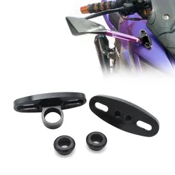 CNC Rearview Mirror Holder Adapter Mounts Assembly Ware Mirrors Adaptor for YAMAHA YZF R3 R25 2014-2015 2016 2017 2018 2019 2020