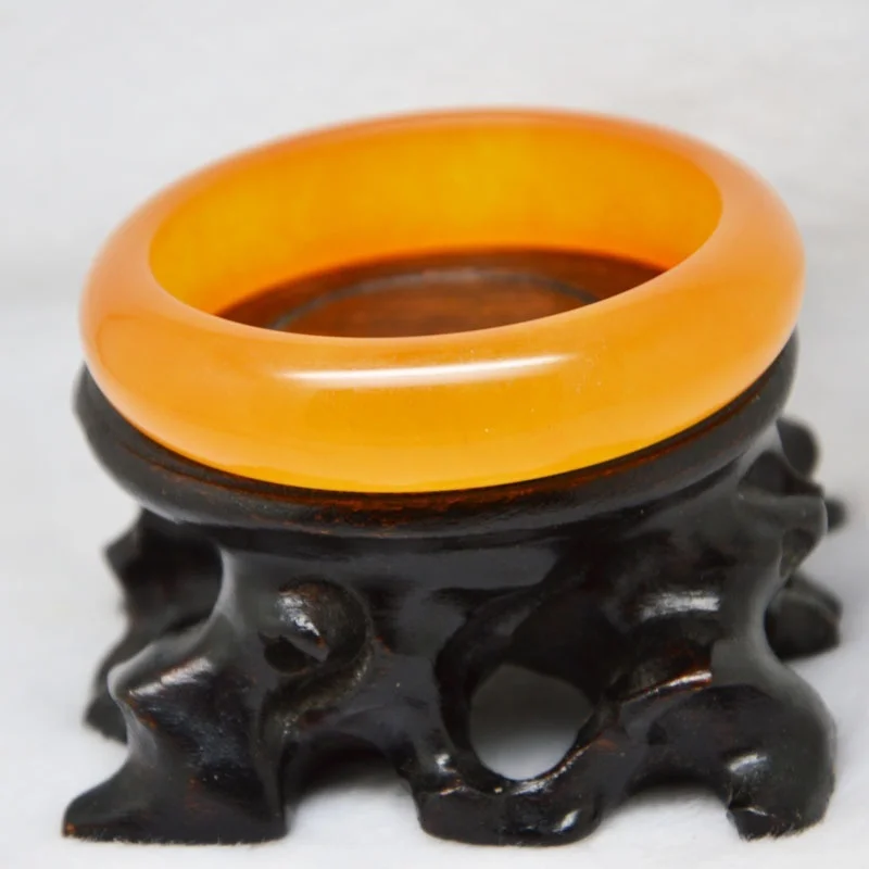Genuine Natural  Wholesale High Quality Yellow Jade Bangles Natural Stone Lucky Auspicious Jade Bangles Fine  Jewelry