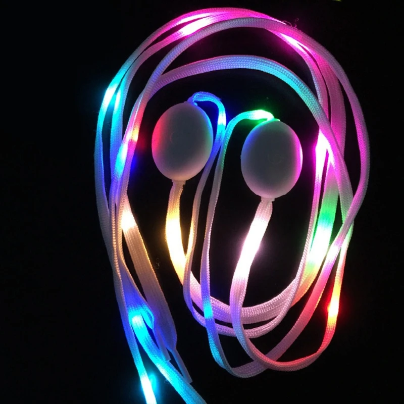 LED Light Up Shoe Laces Nylon LED Shoelaces with Flashing Shoe Laces for Party Favors Hip Hop Dancing Cycling Skating