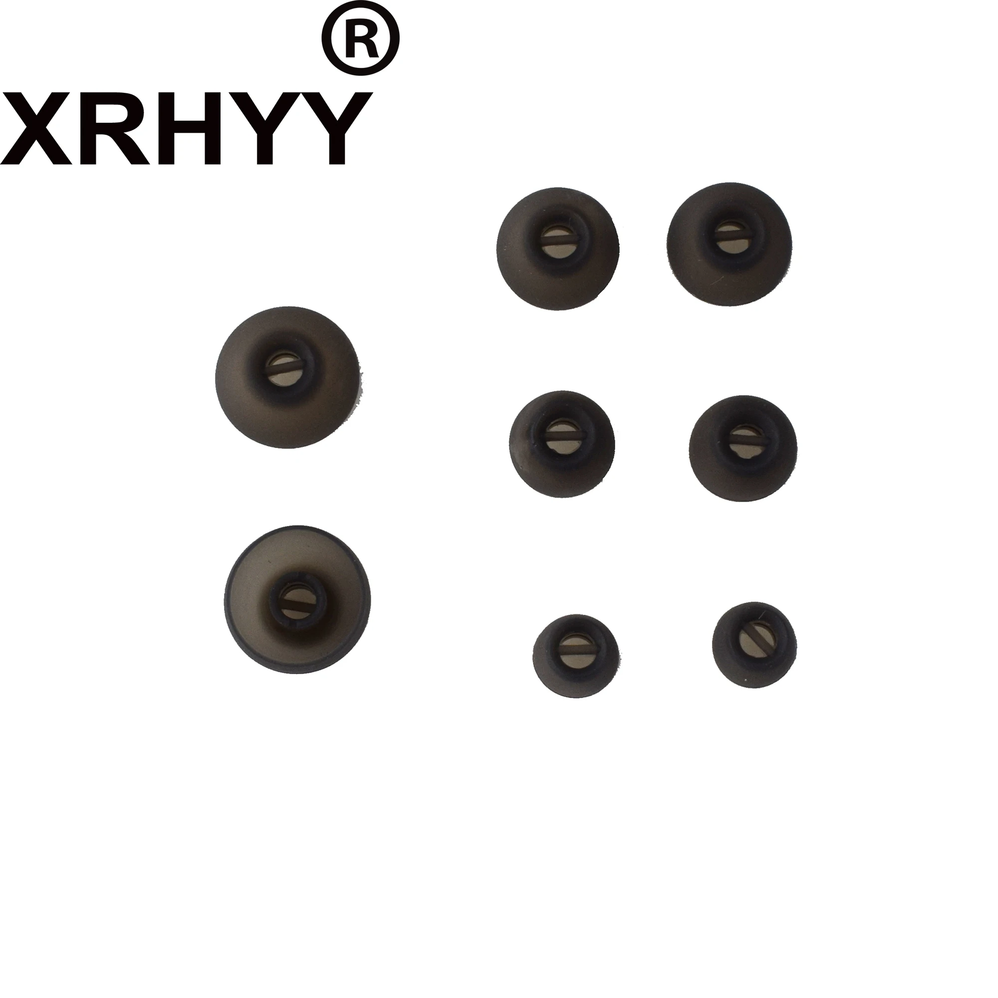 XRHYY 2 Pair Replacement Ear Adapters In-Ear Earbud Soft Silicone Ear Tip For Sennheiser Momentum HD1 Earphones-XS/S/M/L