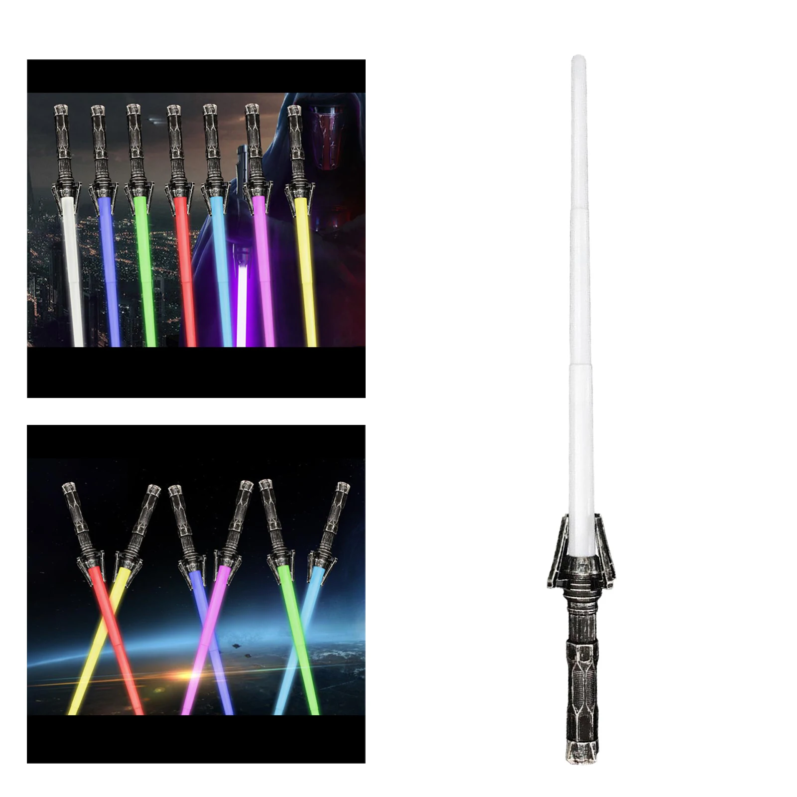 Light Up Flashing Saber  Toy with Its Dress Up Present Parts Prop