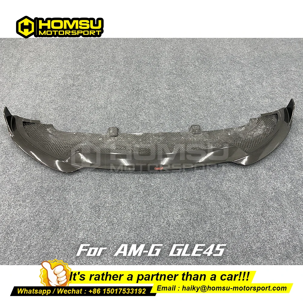 Carbon Fiber Front Bumper Lip Car Body Kit side Skirt For mercedez bens GLE Class GLE45 am g Carbon fiber Front Bumper lip