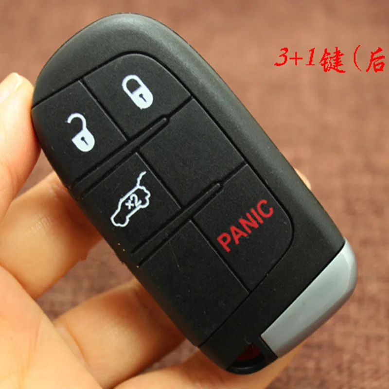 5pcs 2/3/4/5 Buttons Smart Remote Car Key Shell For Chrysler Dodge Journey 2011-2015 Keyless Fob Case With Emergency Blade