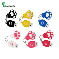 Lovely  cat claw usb flash 4GB 16GB 32GB 64GB Usb Flash Drive memory stick Pendrive cartoon usb flash drive