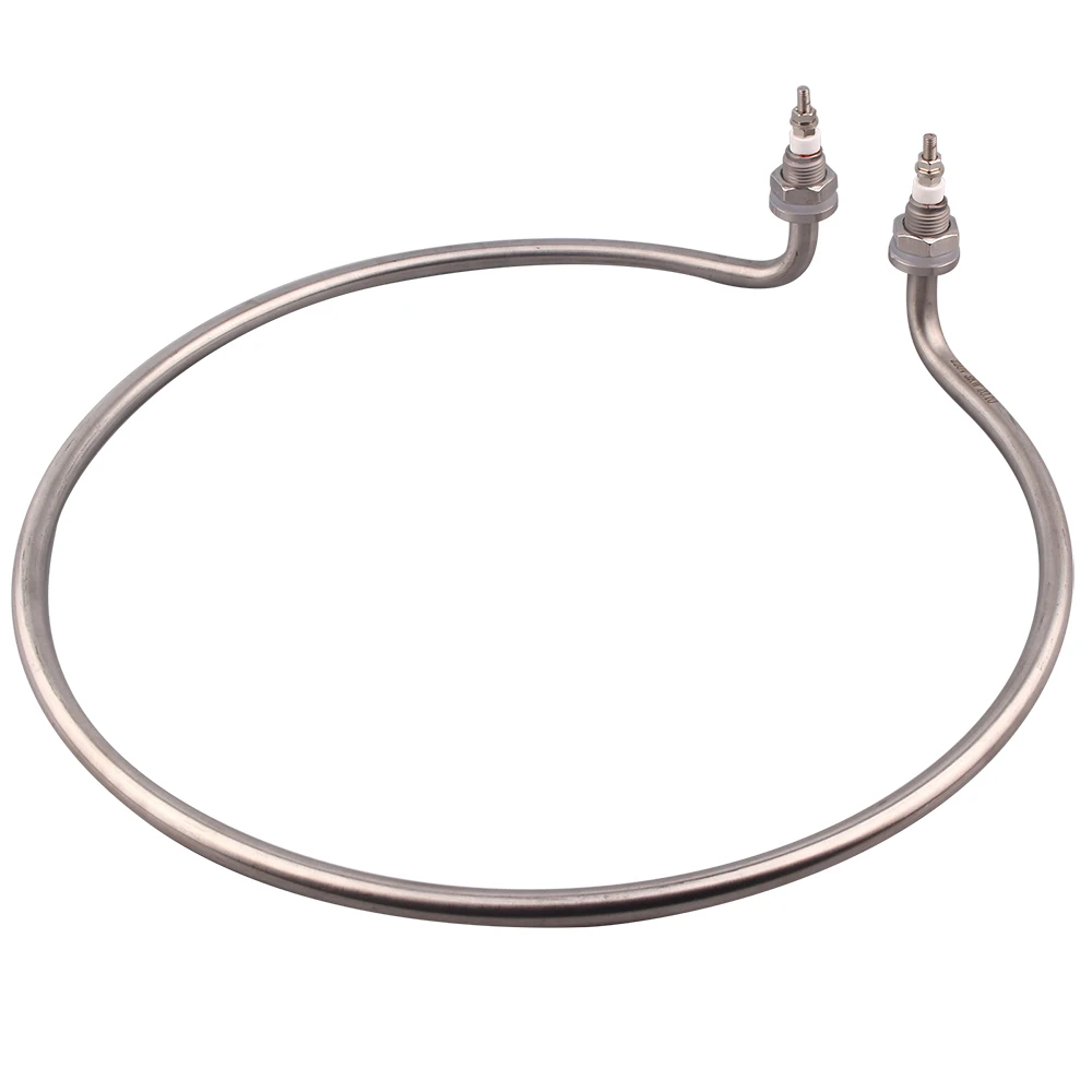 DERNORD 220V M16 Thread Circle Immersion Heater 3/4/5KW SUS304 Outer Diameter 370mm Round Water Heating Element