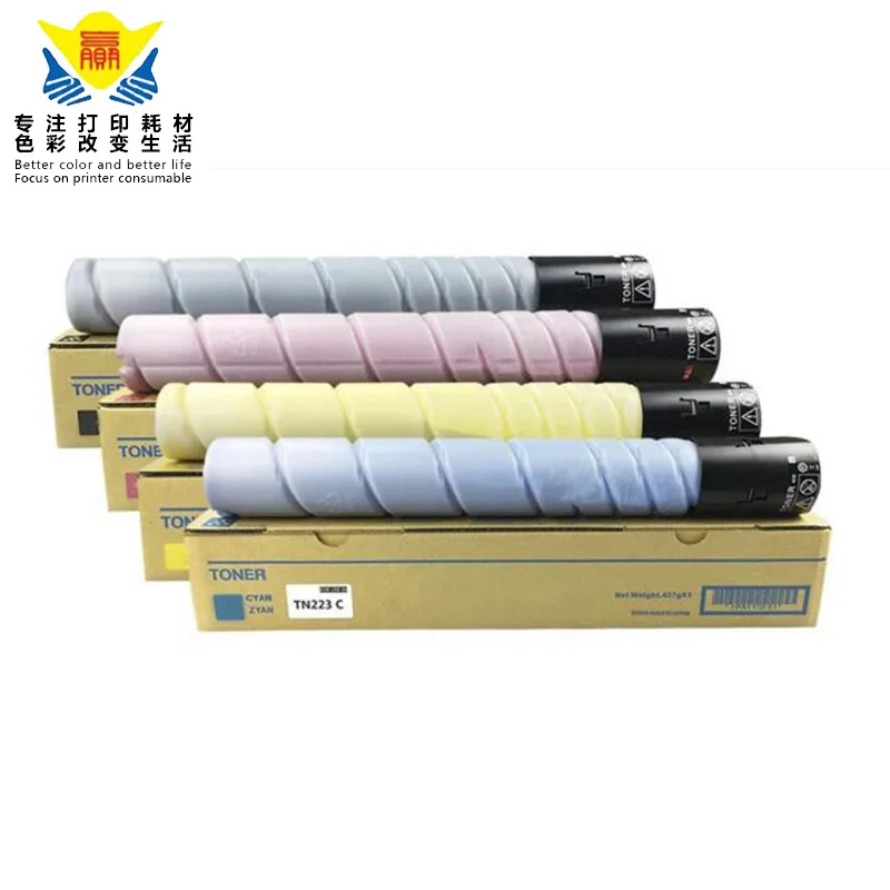 JIANYINGCHEN Compatible Color Toner Cartridge TN324 For Konicas Minolta Bizhub C258 C308 C368 copier (4pieces/lot) Promotion