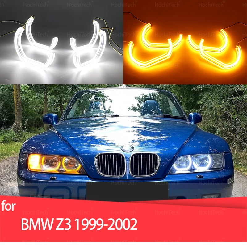 

for BMW Z3 1999 2000 2001 2002 Excellent DTM Style Ultra bright led Angel Eyes DRL halo rings Retrofit Accessories