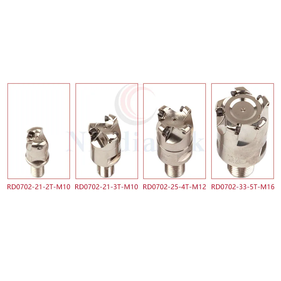 1pc RD0702-20-3T-M10 RD0702-25-4T-M12 RD0702-33-5T-M16 CNC Lathe Tool Lock Tooth Milling Cutter Head,For RDMW0702 Carbide Insert