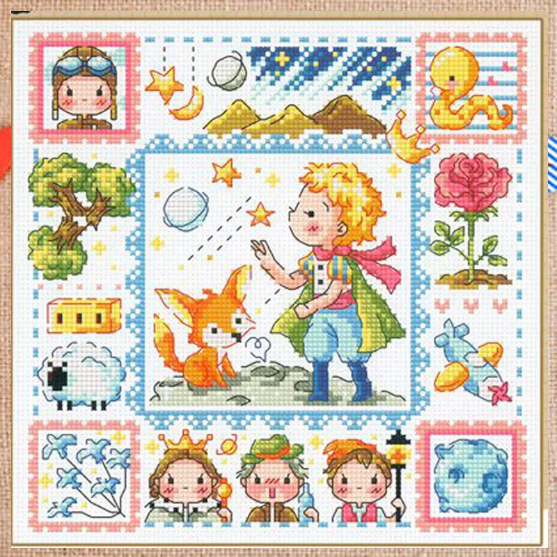 SO3224 Korean Love Mini Cartoon Package Craft Stich Cross Stitch Needlework Embroidery Crafts Counted Cross-Stitching Kits Gift