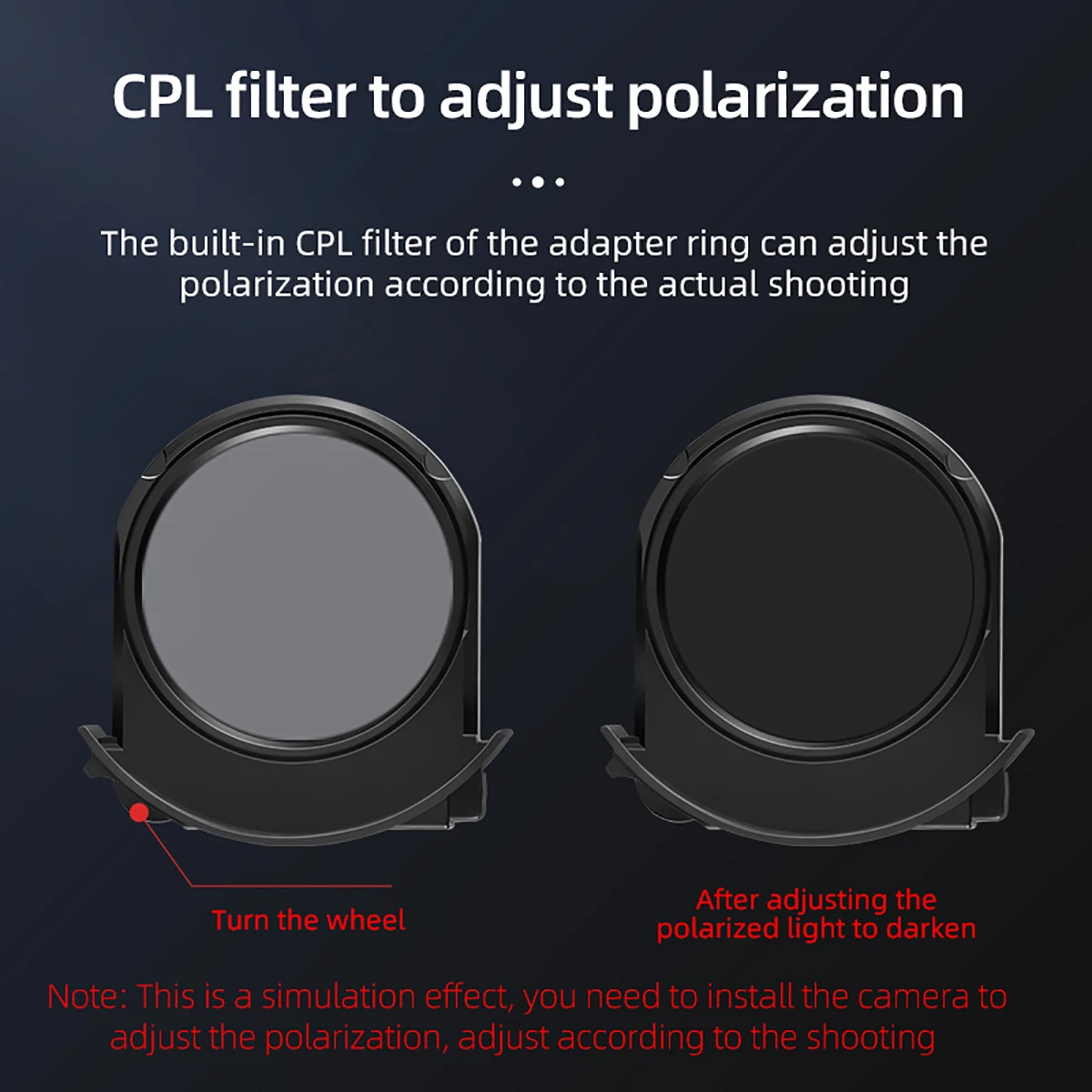 ALTSON EF-R CPL filtro de atenuación ND intercambiable anillo adaptador Canon soporte de lente EF/EF-S a anillo Macro único Rp Micro