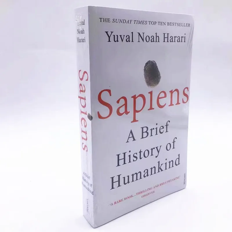 Sapiens: Краткая история человечества Юваль Ноа Харари, английские книги, антропологические исторические книги, внеклассная книга для чтения