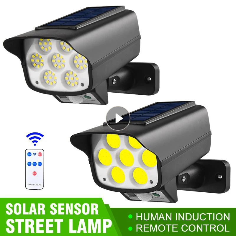 

Solar Monitoring Lamp For Garden Waterproof Human Body Induction Motion Sensor Spotlight Solar Fake Camera Outdoor Street Light