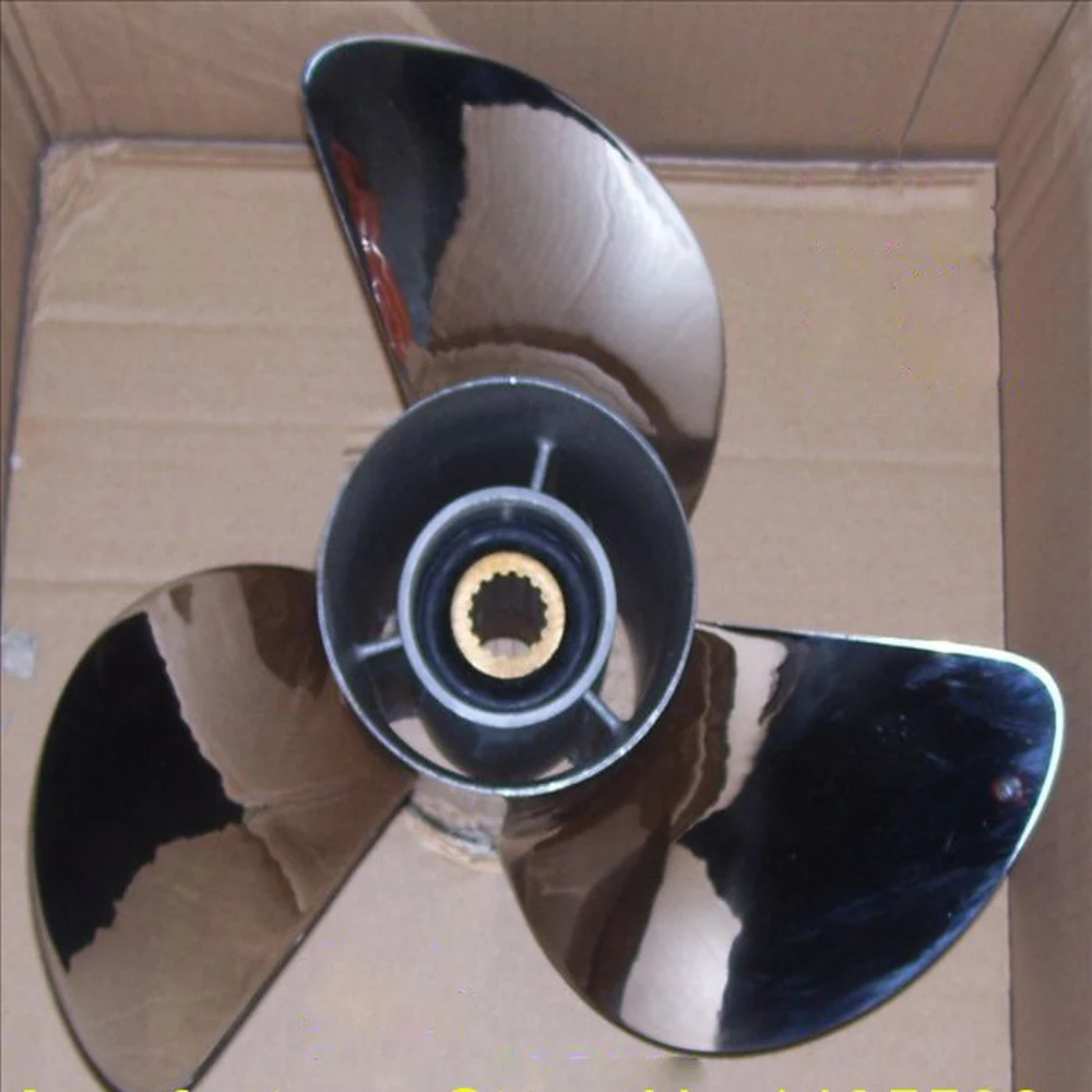 Propeller For Tohatsu Yamaha 2- 4 Stroke 85-115Hp Outboard Motor Parts  19 Inch Stainless Steel 13*19-K