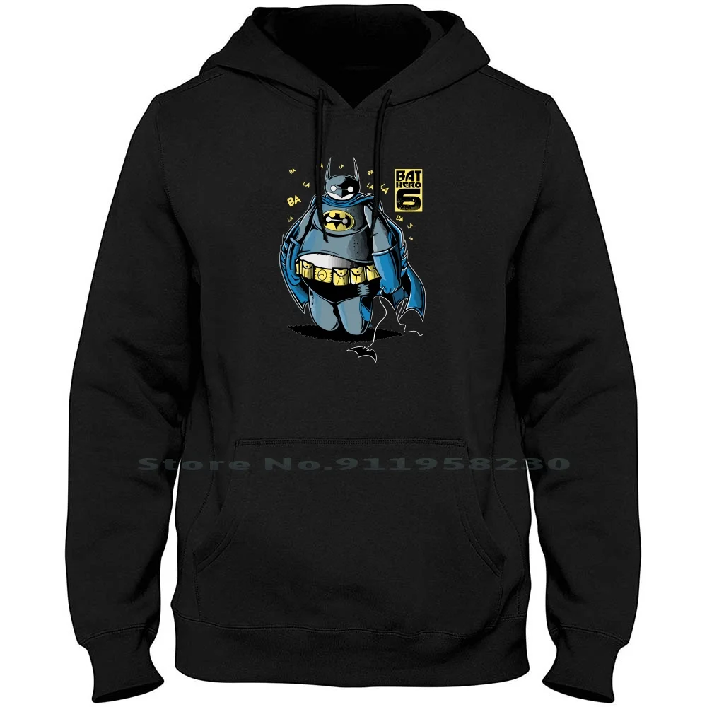 

Bat Hero 6 Men Women Hoodie Pullover Sweater 6XL Big Size Cotton Music Humor Hero Fun Bat Ny Ba Funny Music