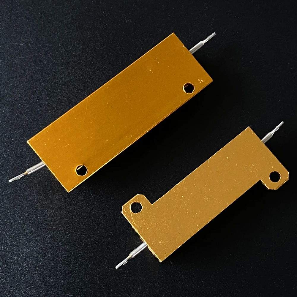 50W 100W Aluminum Power Metal Shell Case Wirewound Resistor 0.01R ~ 100K 1 6 8 10 20 200 500 1K 10K ohm resistance RX24 Igmopnrq