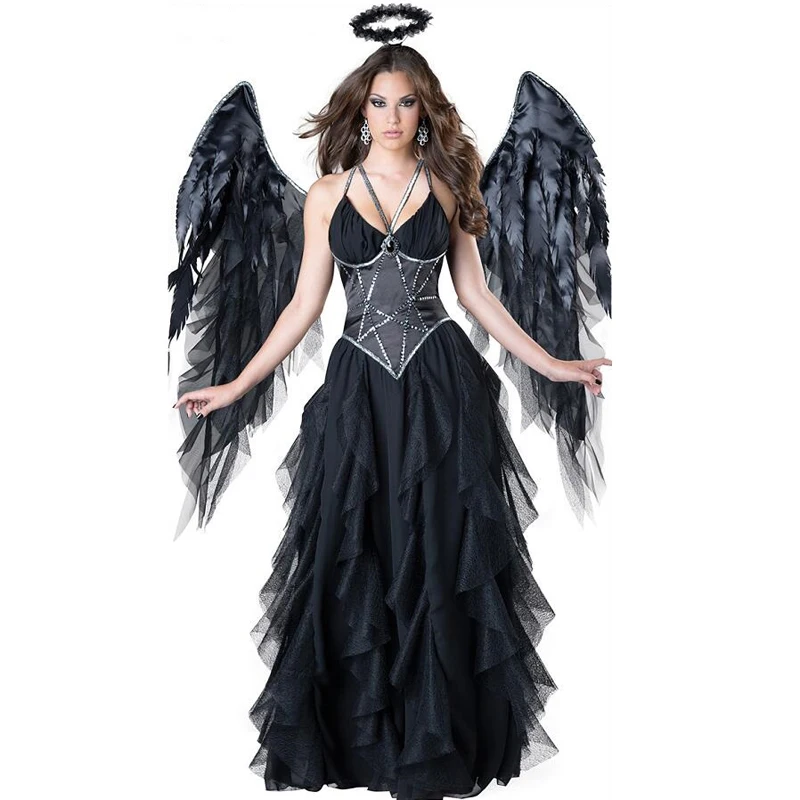black fallen angel dress Black Fallen Angel Dress-Dresses-Lip Service main image 1