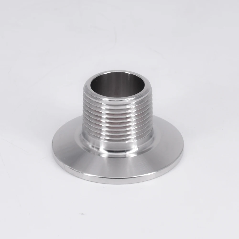 

1/2" NPT Male 1.5" Tri Clamp Sanitary Fitting Connector SS304 Stainless Homebrew Ferrule 50.5mm